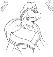 coloriage princesse cendrillon